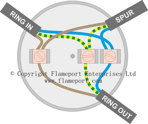 ring main spur junction box|ring junction box spur.